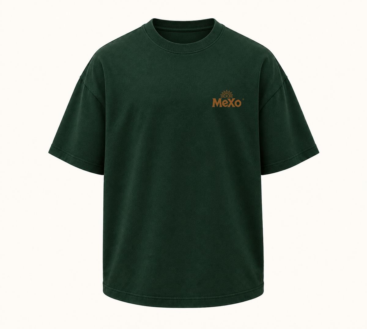 Front ghost of the forest green Serpent Graphic Tee design visualisation. AI-assisted design concept; not a physical sample or production photograph.