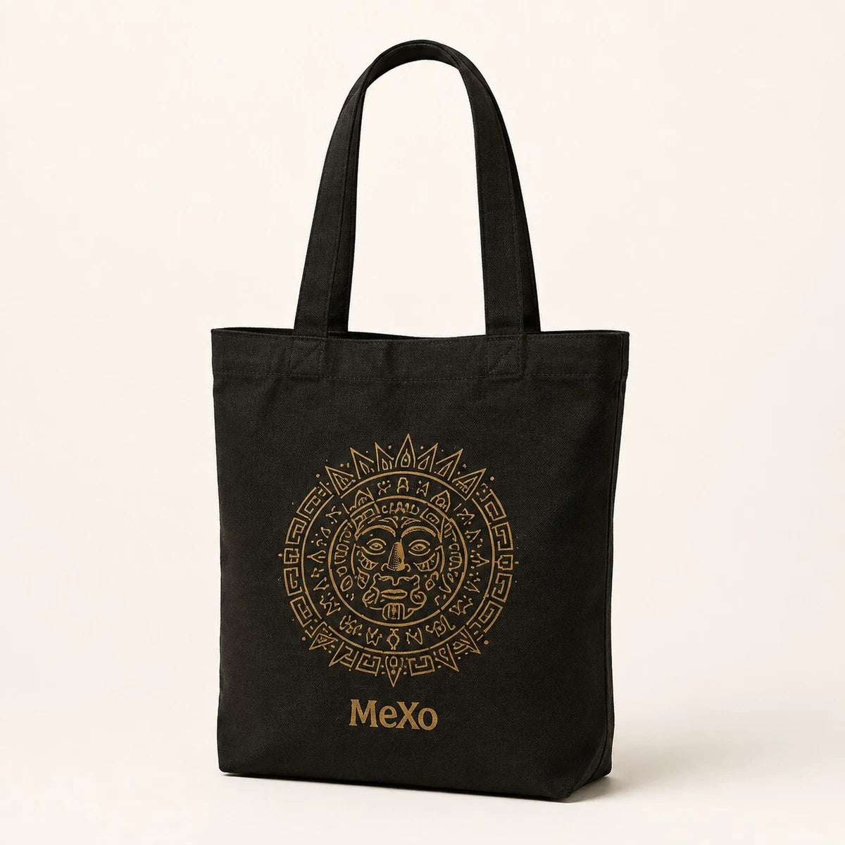 Sun Tote Bag in Black; catalogue design concept, isolated product concept